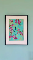 Spring will always come - Körsbärsblommor och fågel – Poster
