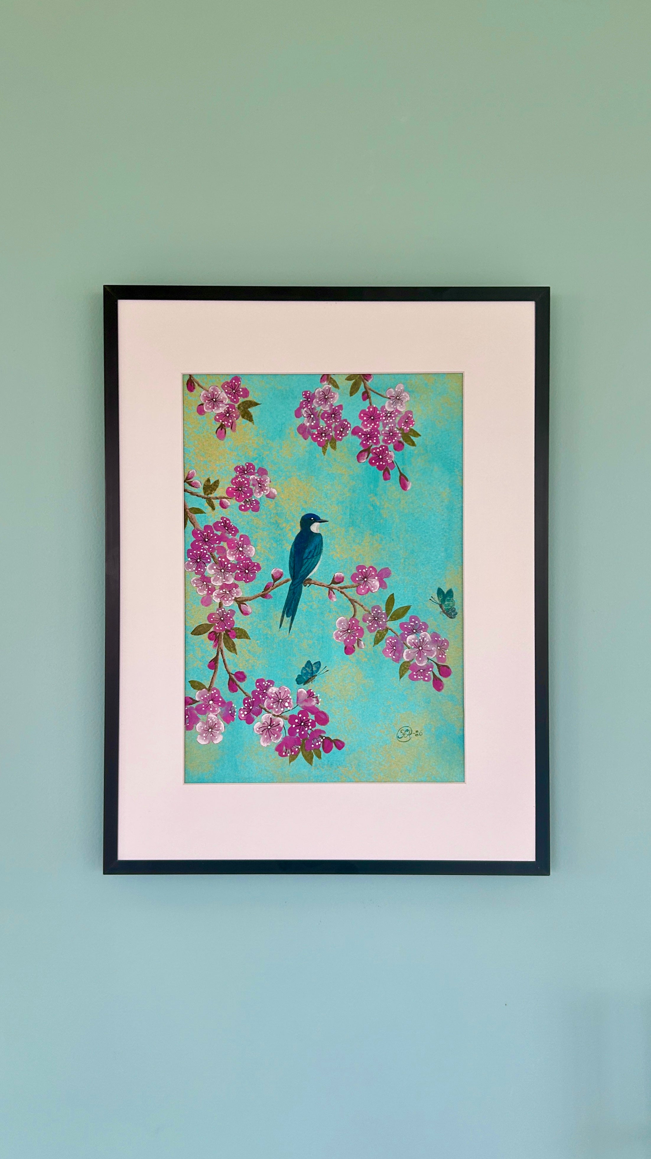 Spring will always come - Körsbärsblommor och fågel – Poster