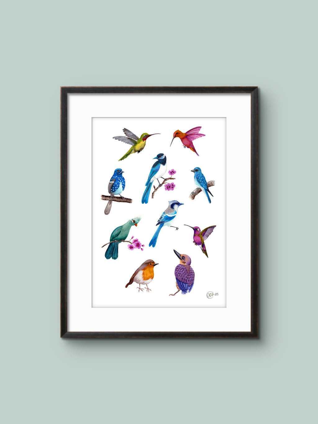 10 little birds - Fågel - Poster