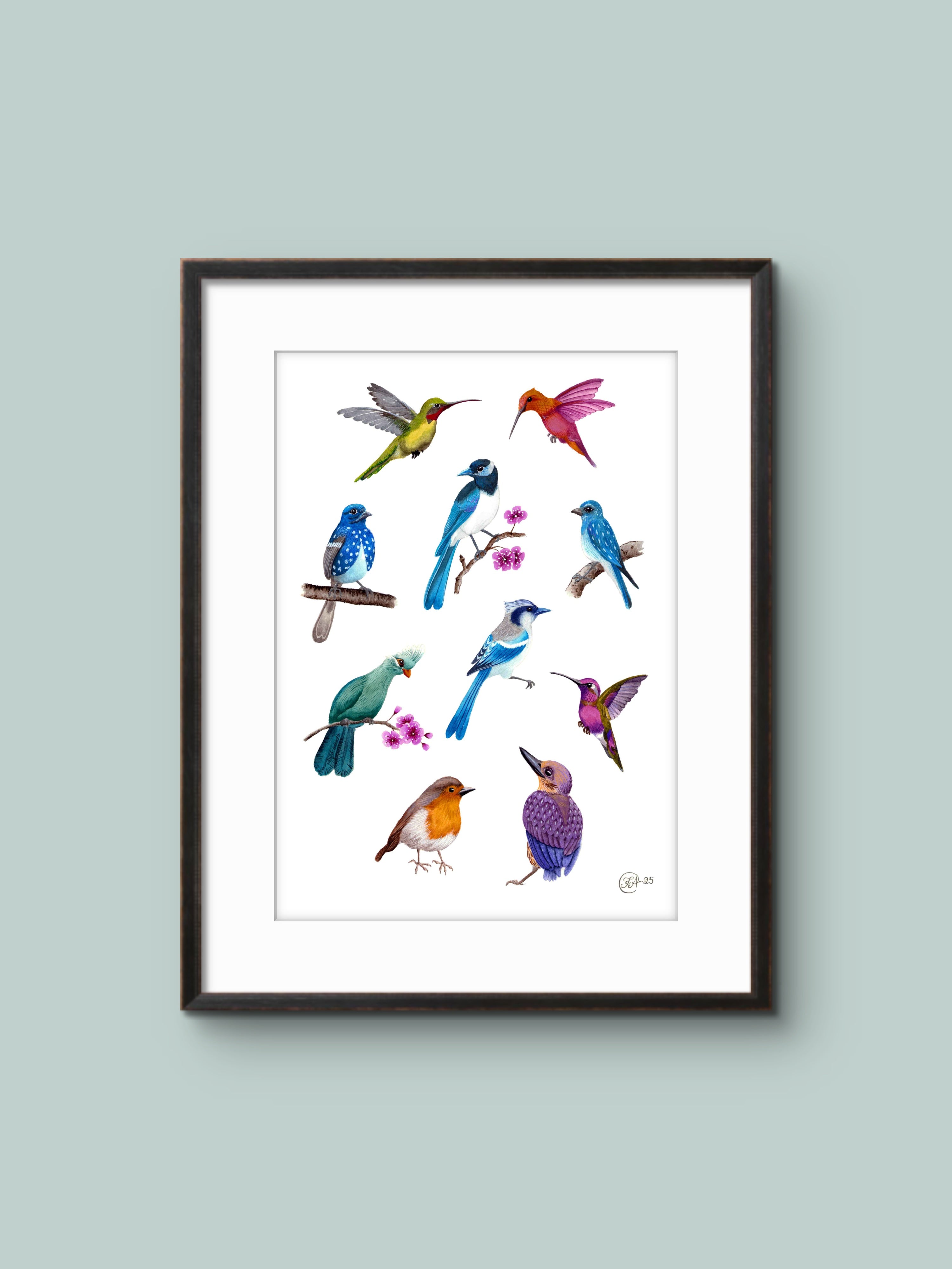 10 little birds - Fågel - Poster