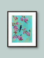 Spring will always come - Körsbärsblommor och fågel – Poster