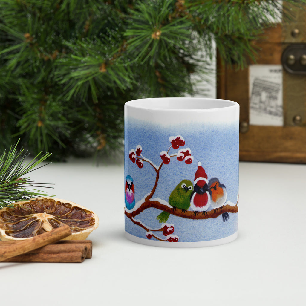 Julmugg med rödhake