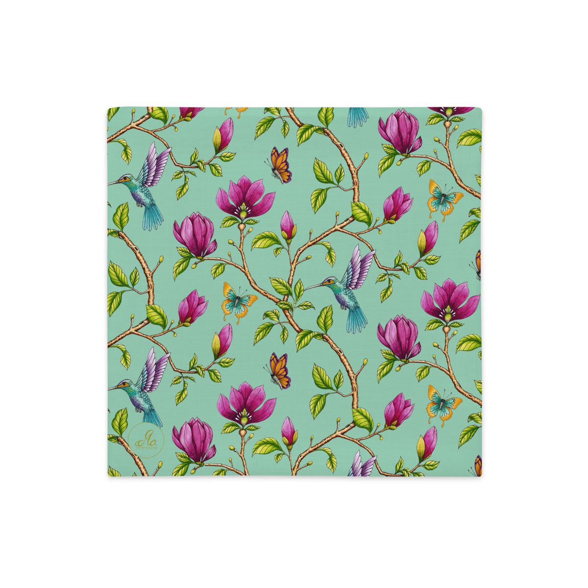 Premium Kuddfodral - Magnolia Dreams - Vista blue