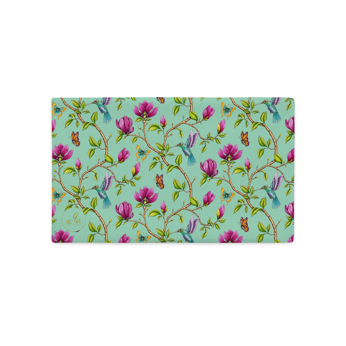 Premium Kuddfodral - Magnolia Dreams - Vista blue