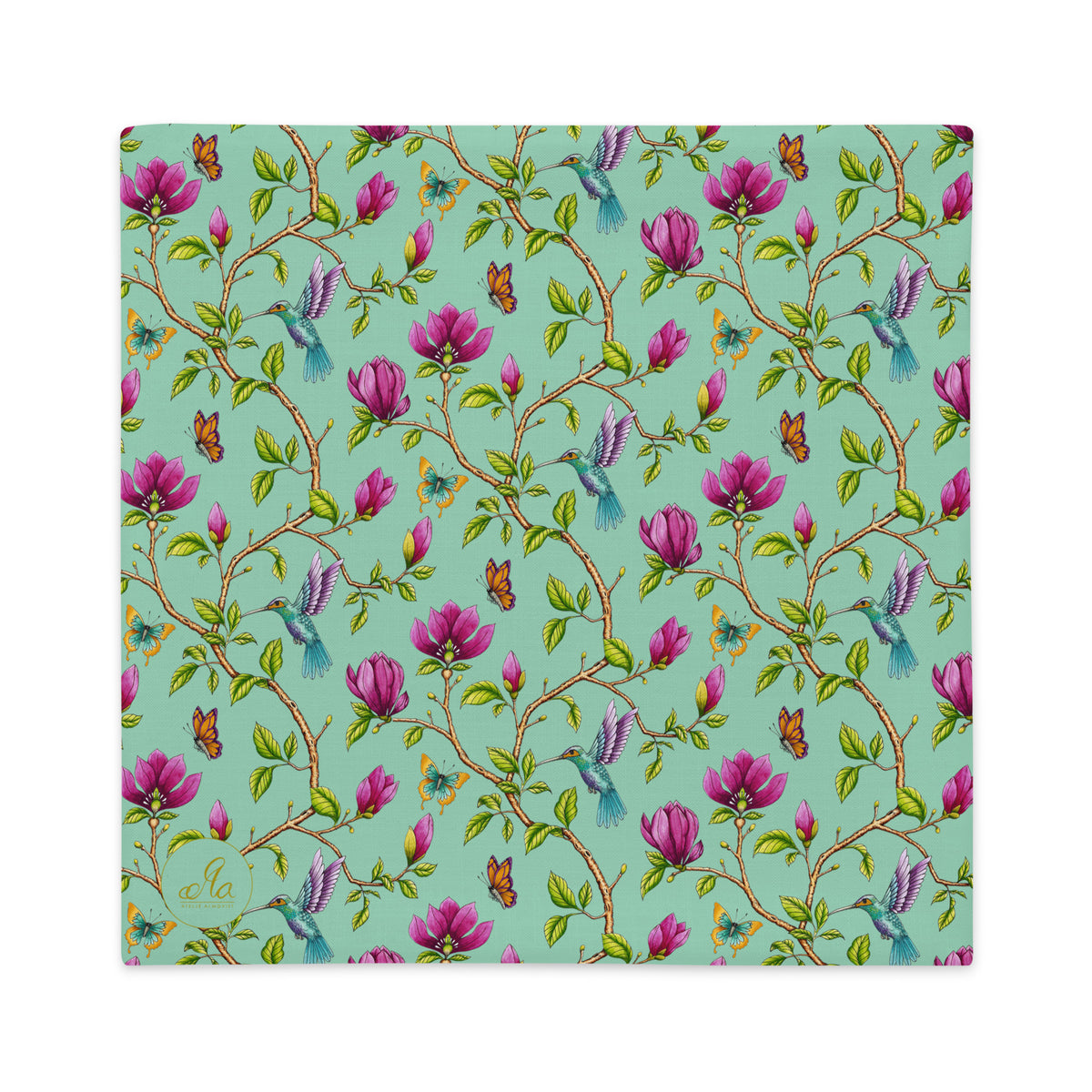 Premium Kuddfodral - Magnolia Dreams - Vista blue